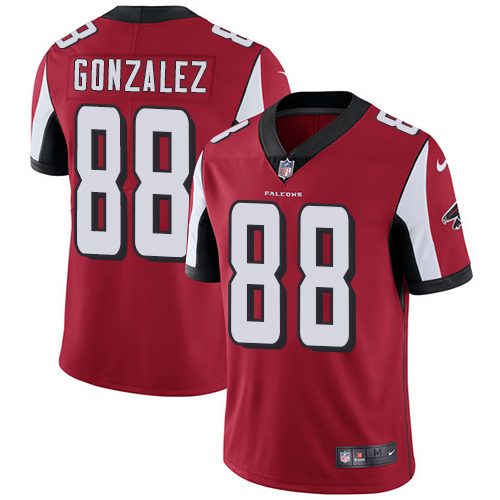 Nike Falcons #88 Tony Gonzalez Red Team Color Men's Stitched NFL Vapor Untouchable Limited Jersey - Click Image to Close